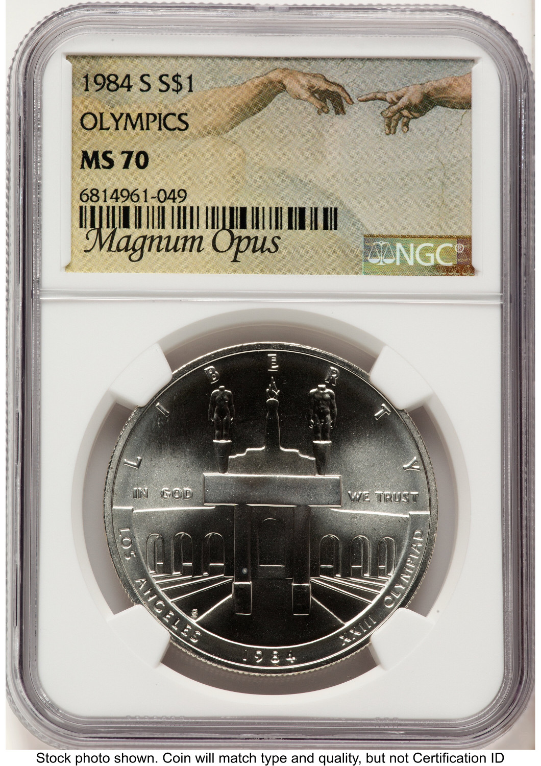 1984-S Olympics Silver Commemorative Magnum Opus Modern Issues NGC