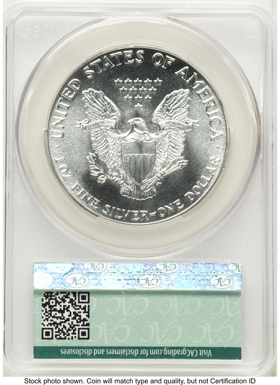 1988 Silver Eagle Non Designation CACG MS70 - LCR Coin