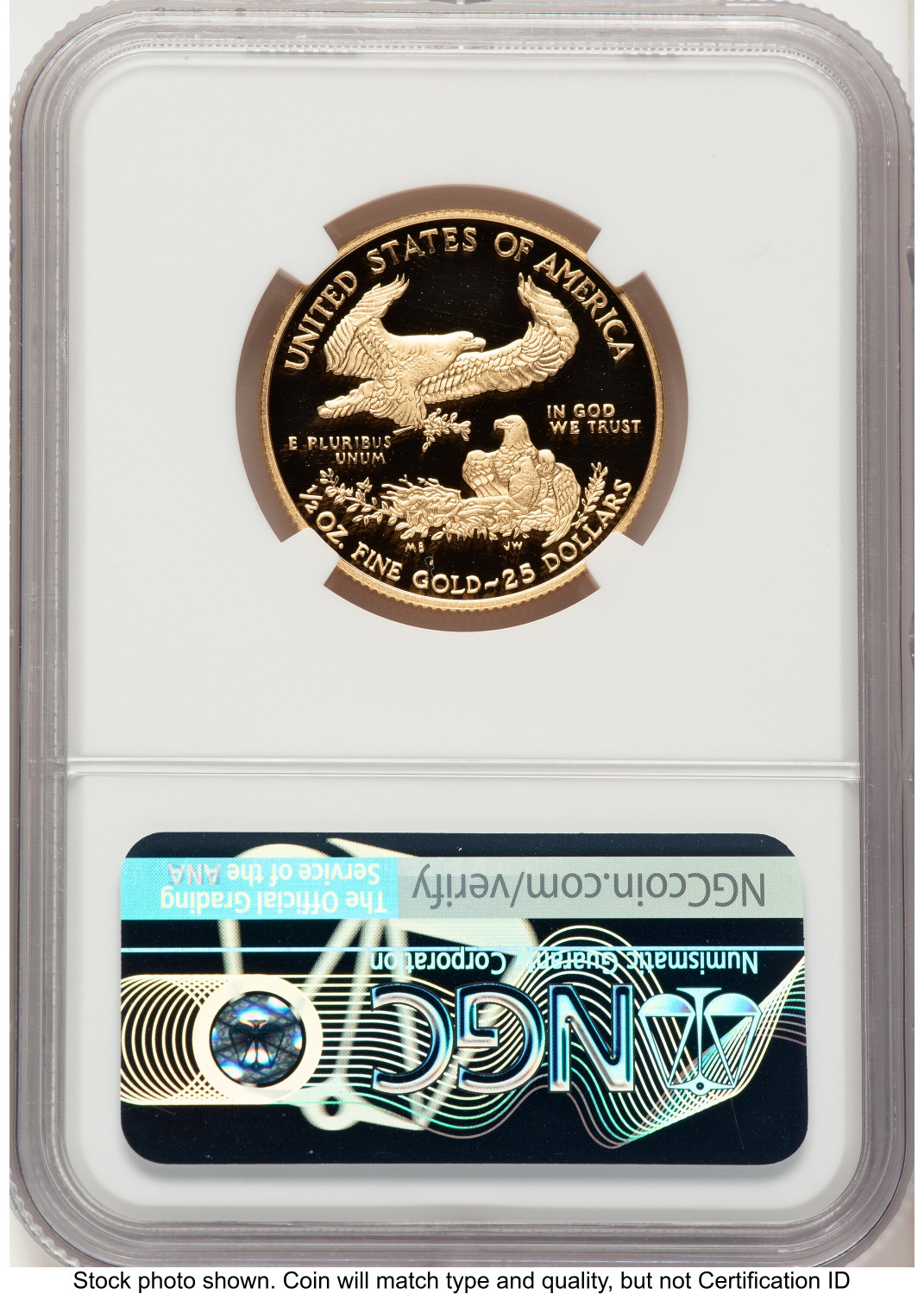 2020-W Proof Gold Eagle 1/2 oz Reagan Bust Art NGC PF70 - LCR Coin