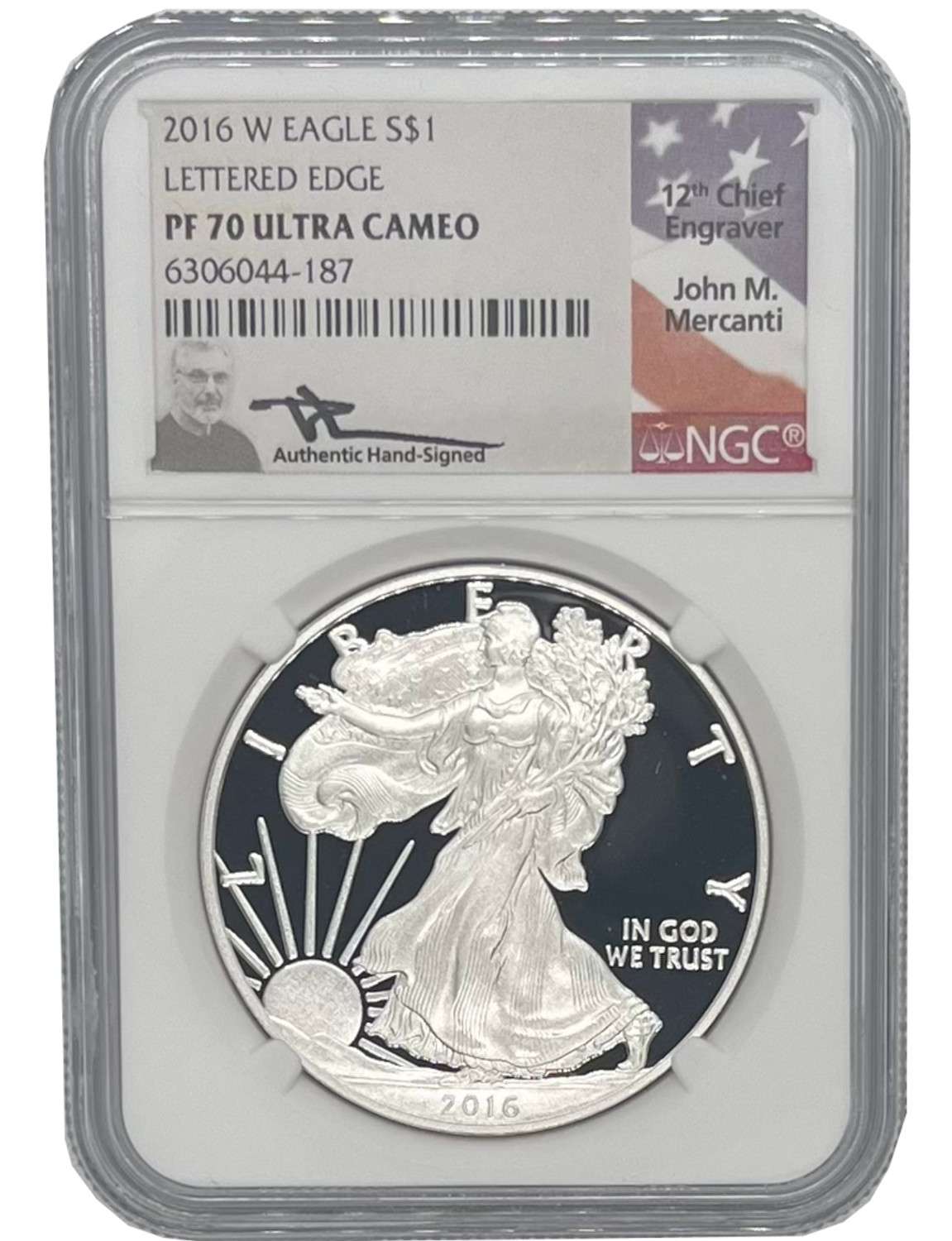 アンティークコイン Proof Silver Eagle PCGS PR70 DCAM John Mercanti