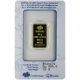 10 Gram Pamp Suisse Lady Fortuna Veriscan®  Gold Bar w/ Assay
