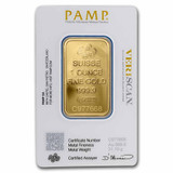 1 oz Gold Bar PAMP Suisse Lady Fortuna Veriscan® w/Assay