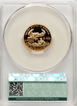 1992-P $10 Quarter-Ounce Gold Eagle Brown Label CACG PR70
