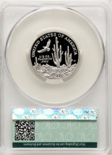 2001-W $50 Half-Ounce Platinum Eagle Blue Gradient CACG PR70