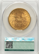 1896-S $20 Liberty Double Eagle CACG MS62 (507266040)