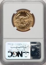 1992 $25 Half-Ounce Gold Eagle Brown Label NGC MS70 (774237013)