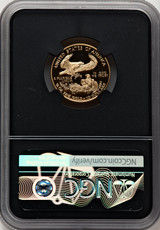 1999-W $10 Quarter-Ounce Gold Eagle Miles Standish NGC PF70 1999-W $10 Quarter-Ounce Gold Eagle Miles Standish NGC PF70