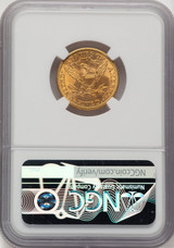 1908 $5 Liberty Green Label Liberty Half Eagle NGC MS67