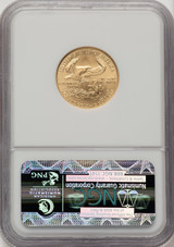 2008-W 1/4 oz Gold Eagle Brown Label NGC MS70