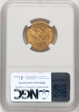 1892-CC $5 Liberty Half Eagle NGC AU55
