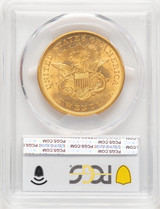 1854 $20 Small Date Liberty Double Eagle PCGS MS62
