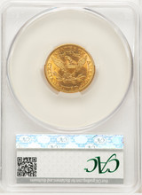 1908 $5 Liberty Liberty Half Eagle CACG MS66