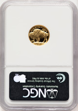 2008-W Proof Gold Buffalo 1/10 oz ER Blue NGC PF70