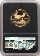 1997-W Proof Gold Eagle 1/2 oz Anna Cabral Prestige Treasurer Series NGC PF70