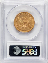 1862 $10 Blue Gradient Liberty Eagle PCGS AU50