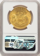 1850 $20 Liberty Double Eagle NGC AU58