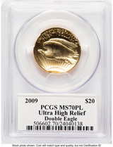 2009 G$20 Ultra High Relief PL John PCGS MS70 Mercanti