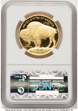 2013-W Proof Gold Buffalo 1 oz ER Bison Label NGC PF70