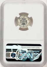 1871 10C CA Proof Seated Dime NGC PR65