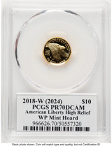 2018-W G$10 American Liberty High Relief WP Mint Hoard David Hall PCGS PR70 (779475004)