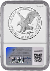 2025-P Silver Eagle 250th Anniversary U.S. Marines Privy AR NGC PF70 Harrigal