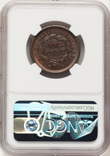 1846 1C Medium Date N-11 BN Large Cent NGC MS64