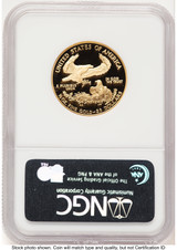2007-W Proof Gold Eagle 1/2 oz ER Blue NGC PF70