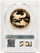 2010-W Proof Gold Eagle 1 oz Blue Gradient PCGS PR70