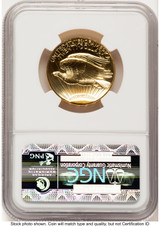 2009 G$20 Ultra High Relief PL Saint Gaudens Label NGC MS70 (780874042)