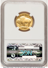 2008-W Burnished Gold Buffalo 1/4 oz Top 50 Most Popular Modern Coins Label NGC MS70