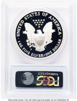 1995-P Proof Silver Eagle 1 oz Blue Label PCGS PR70
