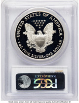 1998-P Proof Silver Eagle 1 oz Blue Gradient PCGS PR70