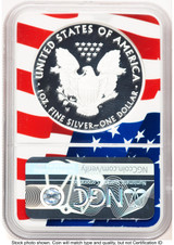 2020-W Proof Silver Eagle Congratulations Set 1 oz ER American Eagle Label Flag Core NGC PF70