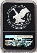 2023-W Proof Silver Eagle 1 oz FDI Elizabeth Jones NGC PF70