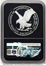 2023-W Proof Silver Eagle 1 oz FDI Anna Cabral NGC PF70