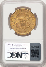 1856 $20 Liberty Double Eagle NGC AU53