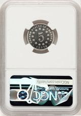 1871 5C CA Proof Shield Nickel NGC PR67