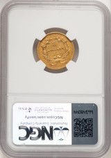 1854 $3 Brown Label Three Dollar Gold Pieces NGC AU55