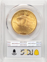 1911 $20 CAC Saint-Gaudens Double Eagle PCGS MS64
