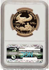 2011-W Proof Gold Eagle 1 oz ER Blue NGC PF70