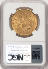 1854-S $20 Liberty Double Eagle NGC AU58 (783786020)
