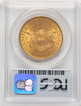 1861 $20 Liberty Double Eagle PCGS MS63