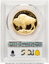 2021-W Proof Gold Buffalo 1 oz Blue Gradient PCGS PR70