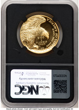 2019-W G$100 American Liberty High Relief Enhanced David J Ryder TBE Label NGC MS70