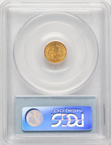 1849 G$1 Closed Wreath Gold Dollar PCGS MS62