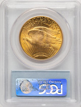 1927 $20 CAC Saint-Gaudens Double Eagle PCGS MS65