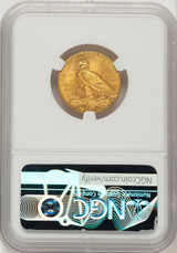 1908 $5 Indian Half Eagle NGC MS65