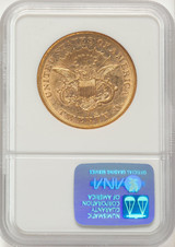 1865-S $20 Liberty Double Eagle NGC AU50