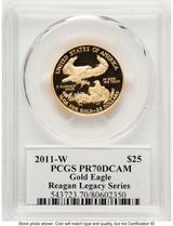 2011-W Proof Gold Eagle 1/2 oz Reagan Legacy Series Michael Reagan PCGS PR70