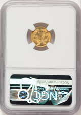 1874 G$1 Gold Dollar NGC MS63